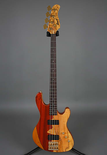 Cort Rithimic Nat Jeff Berlin Signature 4 String Electric Bass Paduck Spalted image 1