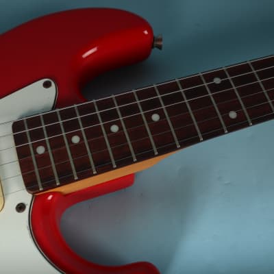 Vintage 1980s Squier Bullet 1 One Made in Korea Ferrari Red MIK Electric Guitar image 21