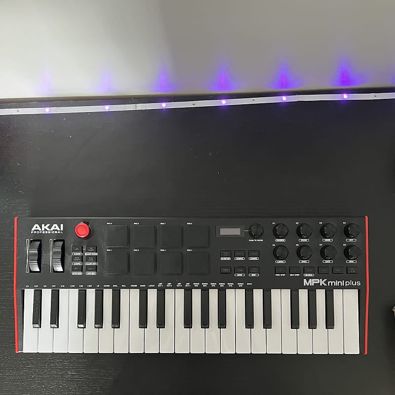 Akai MPK Mini Plus 37-Key MIDI Controller 2022 - Present - Black image 1