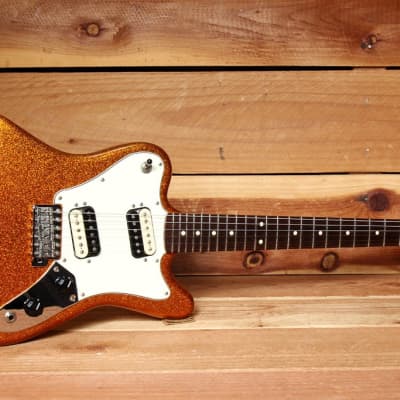 FENDER PAWN SHOP SUPER-SONIC MINT! 2012 Orange Flake Offset Guitar HH 08567 image 2
