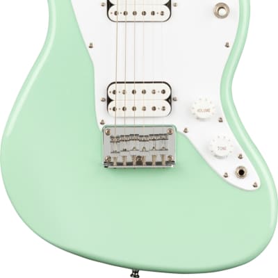 Squier Mini Jazzmaster HH Junior Electric Guitar, Maple Fingerboard, Surf Green image 1