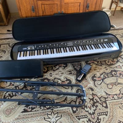 Korg SV1-88 Stage Vintage Digital Piano FULL SET 2009 - Present - Black with White / Black Keys