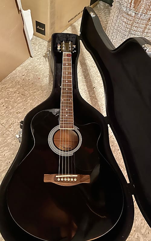 Fender FA130 Acoustic/Electric Guitar 2000s Black Reverb UK