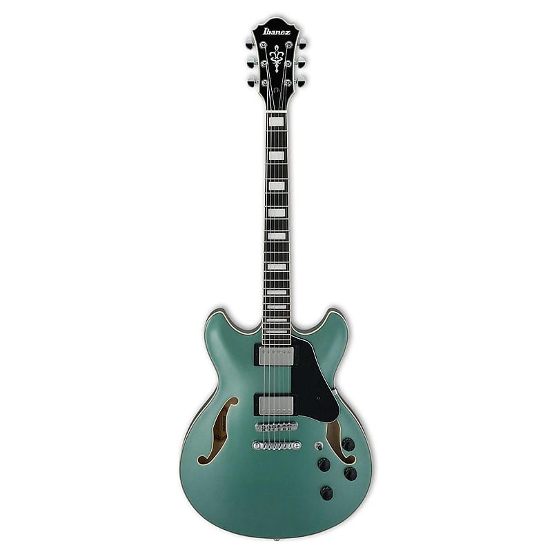 Ibanez Artcore AS73 Semi-Hollow Body Electric Guitar (Olive Metallic) image 1