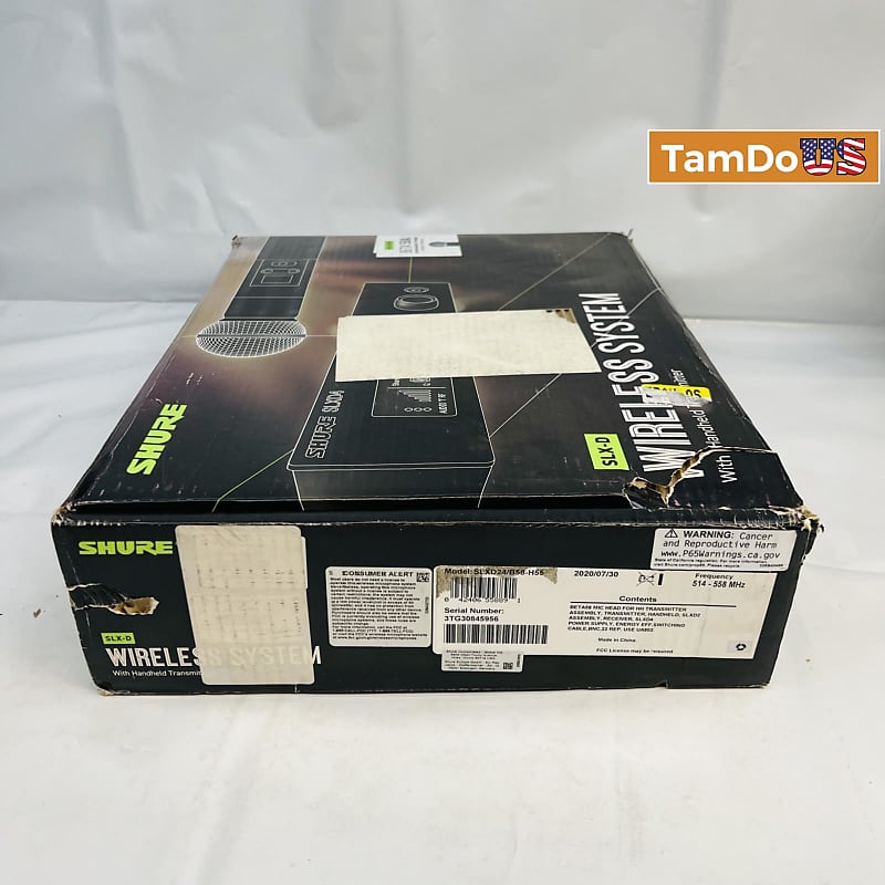 Shure SLXD24/B58H55 Digital Wireless Handheld Microphone Reverb