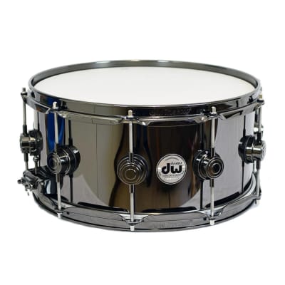 DW Collectors Black Nickel over Brass 6.5 x 14 Snare 2023 image 6