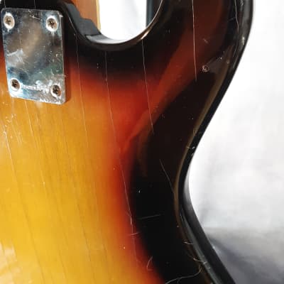 Sakai Mokko Vintage MIJ "Mosrite" Style Solid Body Electric Guitar 1968 Tobacco Burst image 13