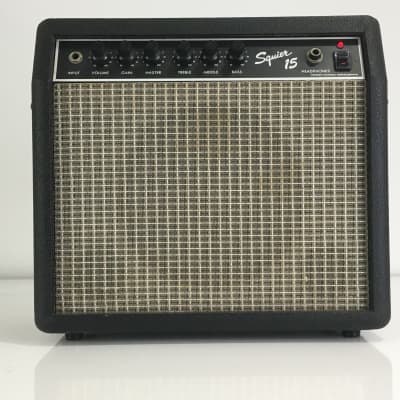 Vintage Fender Japan Squier 15 Portable Blues Amp Amplifier Blackface Relic  1980s Rivera Era | Reverb Brazil