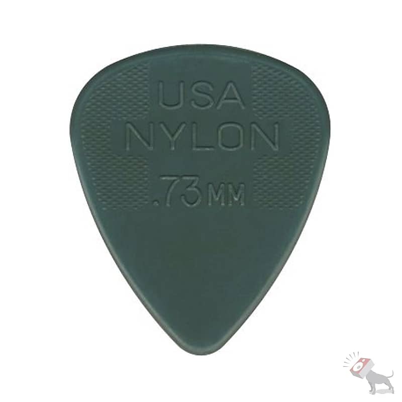 72-Count Jim Dunlop USA 44R.73 Nylon Standard Pack 0.73mm Grey Guitar Picks image 1