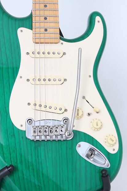 1992 G&L Legacy See-Thru-Green w/case | Reverb