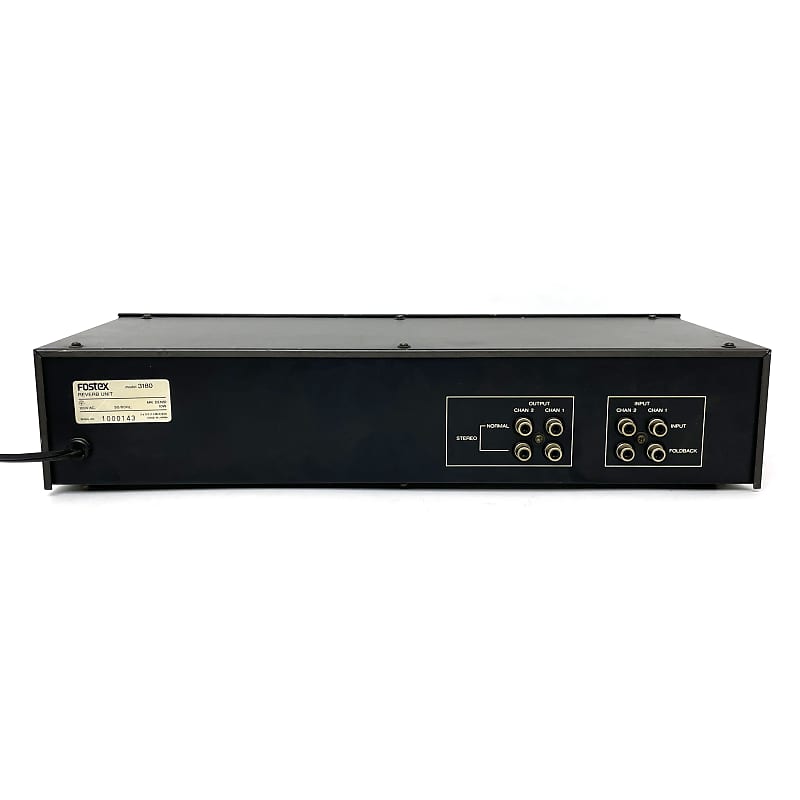 Fostex Model 3180 Reverb Unit Stereo Analog Spring Reverb