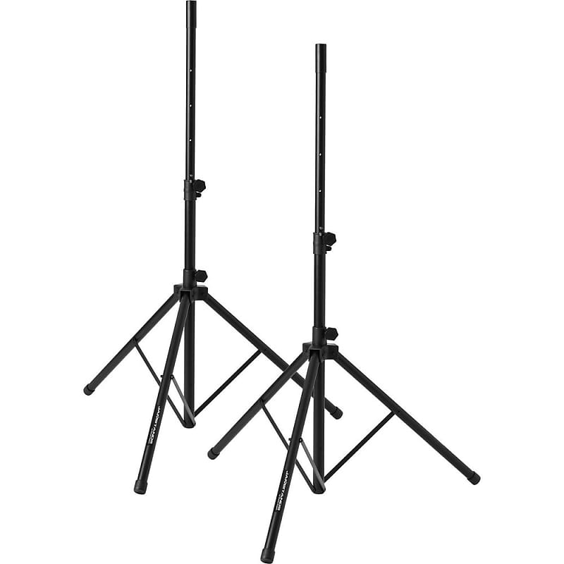 Pair Ultimate Support TS70B Tripod Speaker Stands Black image 1