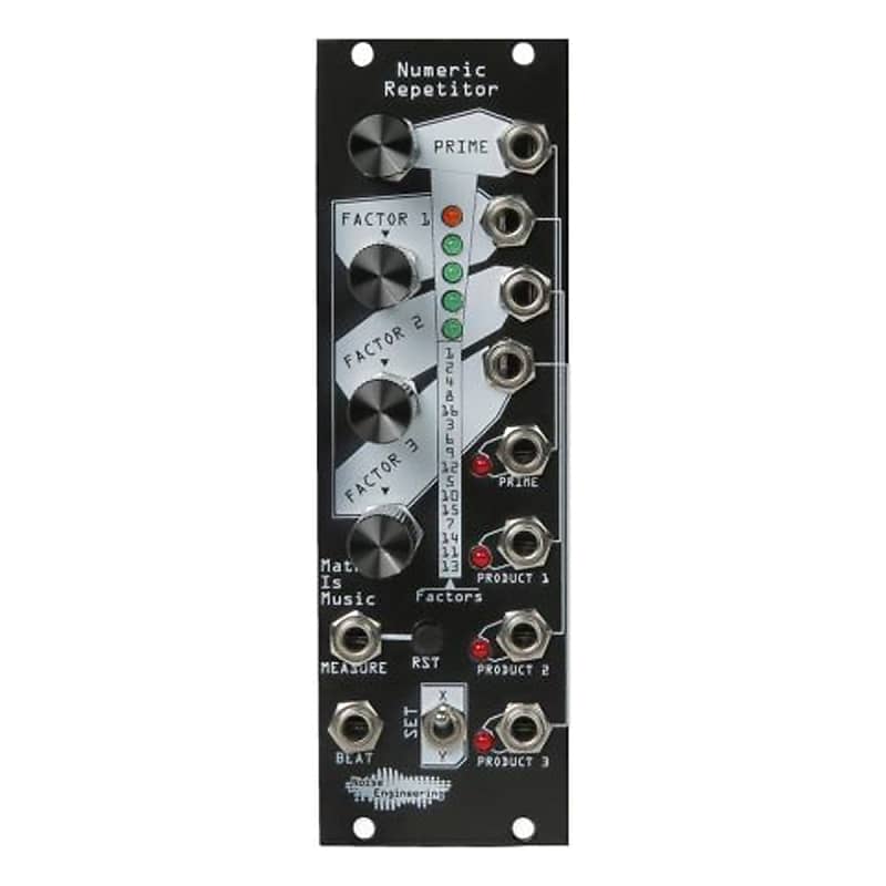 Noise Engineering Numeric Repetitor Eurorack Gate Sequencer Module (Black) image 1