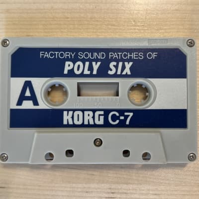 Korg POLYSIX Factory Sound Patches CASSETTE C-7 / Factory Presets