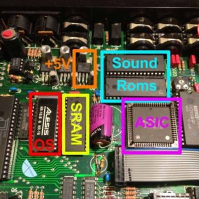 EMU E-MU SP12 SP-12 Sounds For Alesis HR-16 / Hr-16B Eprom Upgrade Set OS ver 2.0 Rom HR-16 HR16B image 2