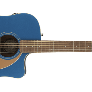 Fender California Series Redondo Player Acoustic Electric Guitar Belmont Blue for sale