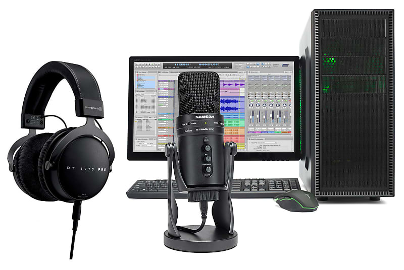 Beyerdynamic DT 1770 Pro 250 Ohm Studio Recording Headphones+Samson USB Mic image 1