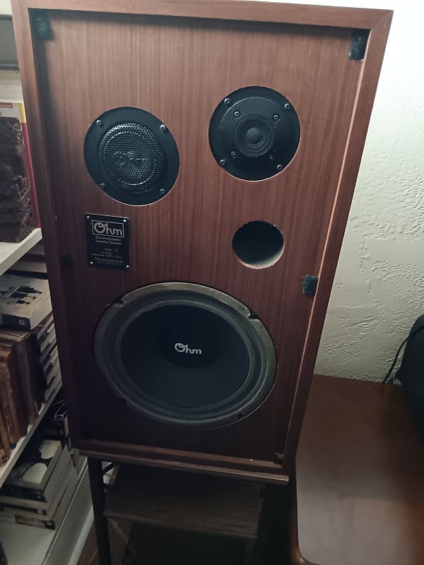 Ohm C-2 Woofers refoamed, Crossovers recapped,NO SHIPPING  			
