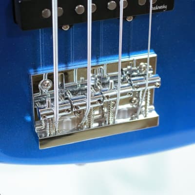 Sadowsky Metro Express Vintage JJ 4 String Bass Guitar w/ Maple Fingerboard in Ocean Blue Metallic image 12