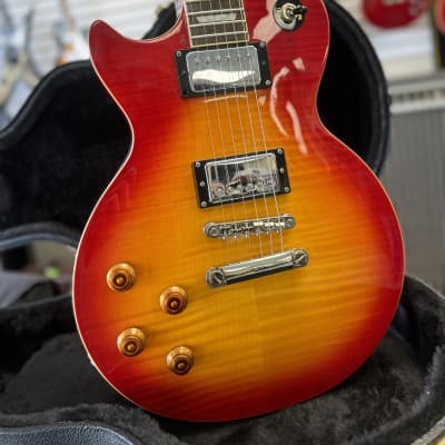 Epiphone Les Paul Standard Plus Top Pro 2019 Blood Orange | Reverb