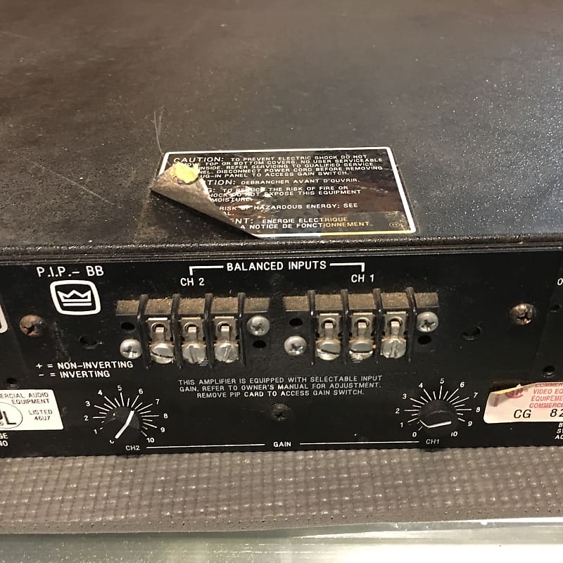 Crown Com-Tech 400 Professional Stereo 400W Power Amplifier