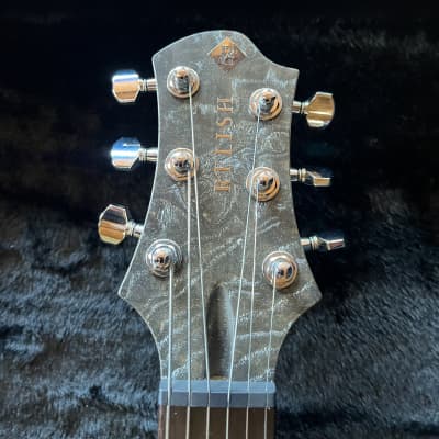 Relish Guitars Mary One Limited Edition 2019 - Black Burl Ash Over Snow image 3