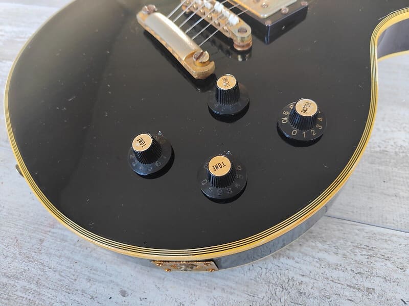 1970's Roje (Zen-On) Japan Les Paul Custom (Ebony) | Reverb Australia