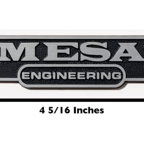 Mesa Engineering Logo - Mesa Boogie - Metal Amp Logo - NEW 4 5/16" image 2