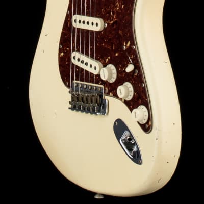 Fender Custom Shop Dennis Galuszka Masterbuilt Empire 67 Stratocaster Journeyman Relic Brazilian RW FB - Vintage White #30606 image 7