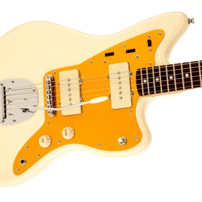 Squier - J Mascis Signature - Jazzmaster® Electric Guitar - Laurel Fingerboard - Vintage White w/ Gold Anodized Pickguard image 2