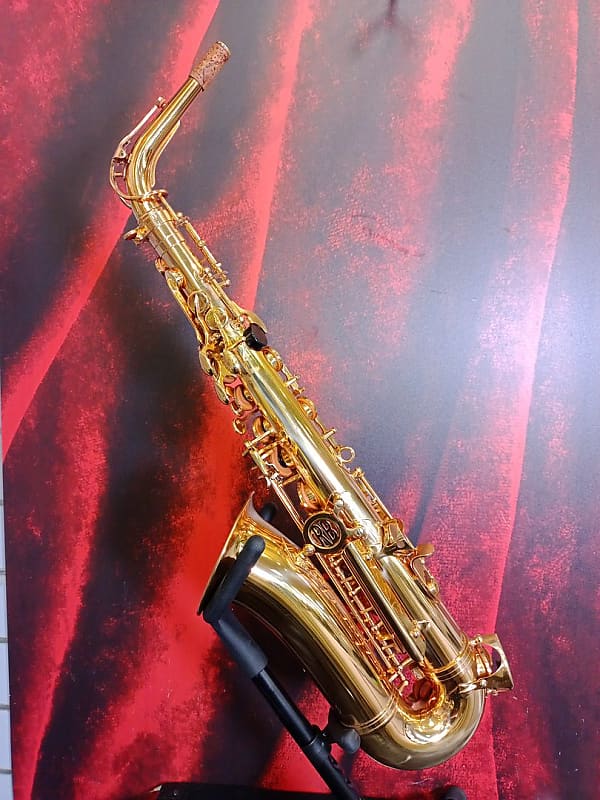 Roy Benson Eb-Alto Saxophone MOD.AS-202 lacquered finish, incl. Case,  Golden (RBAS202)