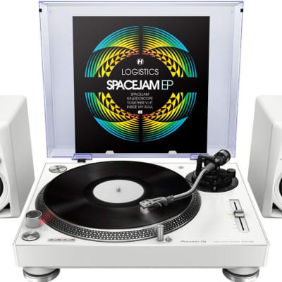 2x Pioneer PLX-500-W High-Torque Direct Drive Vinyl DJ turntable PLX-500 (WHITE) image 2