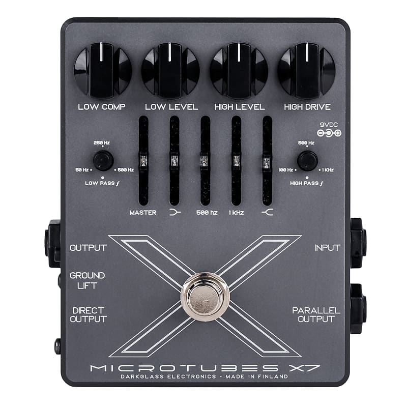 Used Darkglass Microtubes X7 Bass Gutiar Distortion Preamp Pedal image 1