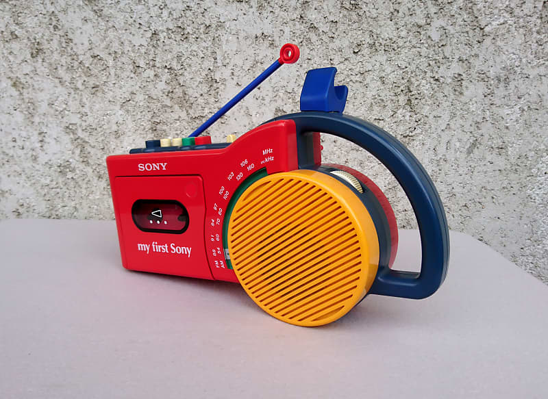 Sony Boombox for Kids My First Sony CFM-2500 1990 Portable
