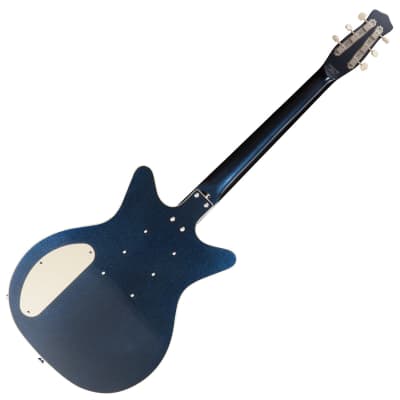 Danelectro Triple Divine Guitar ~ Metallic Blue image 2