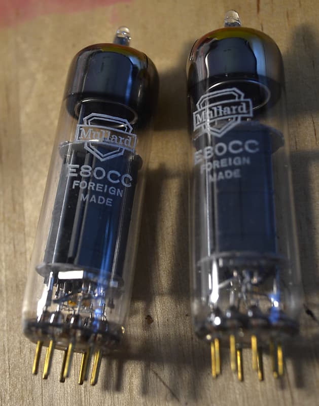 Two (2) Mullard E80CC / 6085 Gold Pins nos 70s? | Reverb France