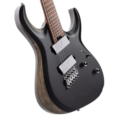 Cort X700 Mutility Multi-Scale Guitar, Fishman Fluence Pickups, Black Satin image 4