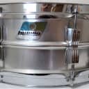 Ludwig No. 404 Acrolite 5x14" Aluminum Snare with Pointed Blue/Olive Badge 1970 & Case