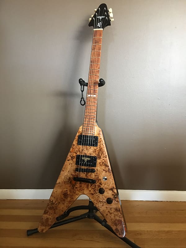🔥ON-SALE! Black Diamond Colossus  Flying V (offset points) Custom Guitar Hand Crafted image 1