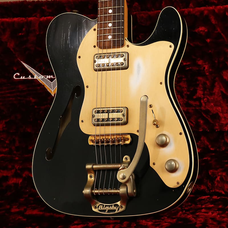 Fender Custom Shop Master Built Series 1969 Telecaster Thinline Bigsby  Relic Black by Stephen Stern (10/17)