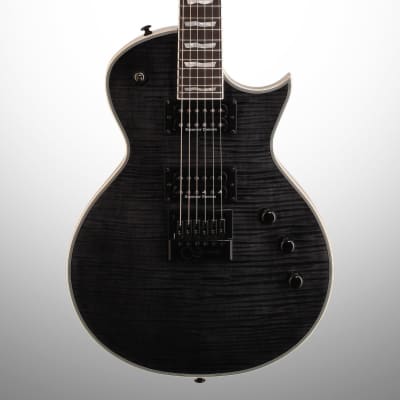 ESP LTD EC-1000ETFM Electric Guitar, See Thru Black image 1