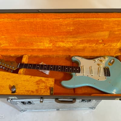 Fender Custom Shop '60 Reissue Stratocaster Relic - Cunetto - Daphne Blue image 3