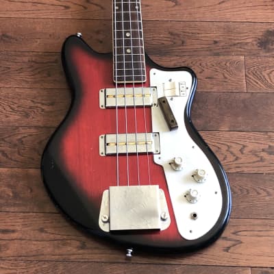 Unbranded MIJ Shortscale Bass Guitar Possibly Teisco, Domino, etc. for sale