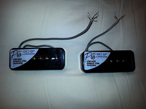 Gibson Epiphone P90 Pro Vintage Pickups Matched Set With Black Cover 2014