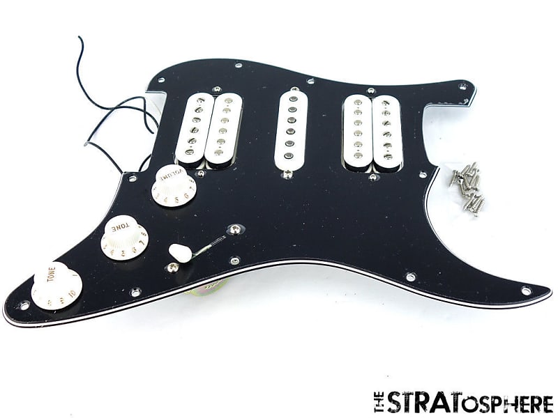 Fender Player Strat HSH LOADED PICKGUARD PICKUPS Stratocaster Alnico 2+5  Black