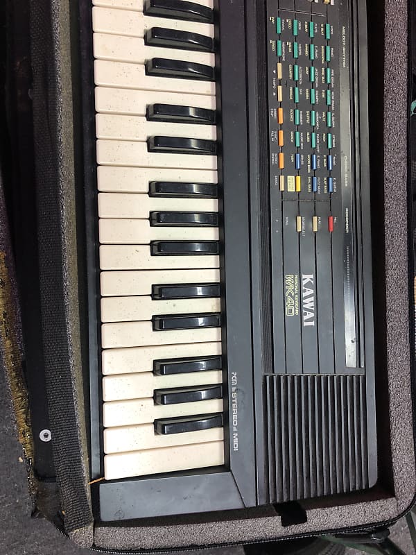 Vintage* Kawai personal keyboard wk 40 Black (Comes With Soft Case