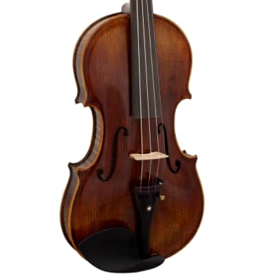 Paititi 4/4 Full Size PTVNSS100 Premium Hand Carved One-Piece Back Ebony Fitted Violin Outfit image 3