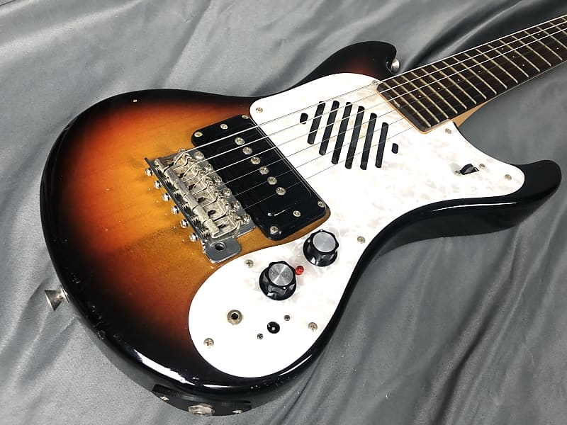 Marine Rider Mosrite Ventures Mini Travel Guitar MIJ 3 Tone