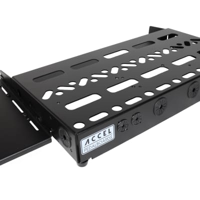 Accel XTA21 Pedal Board, 3 1/2" deep Switcher Bracket, Side Extension without Tote image 4