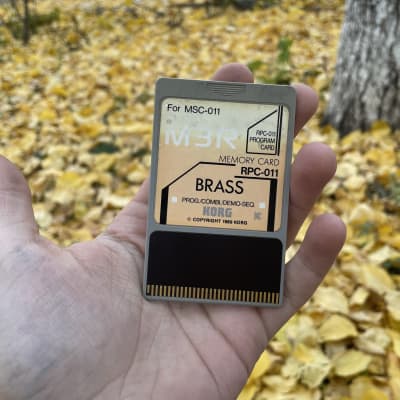 Korg RPC-011 “BRASS” Program Card (1989) for M1/M3R/M1R – Patch/Combi/Demo ROM
